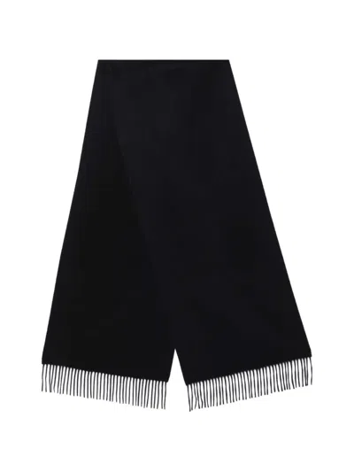 Destin Fringed Cashmere Scarf In Black