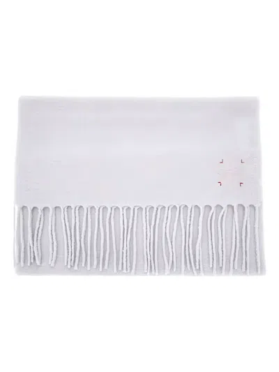 Destin Fringed Cashmere Scarf In Grey