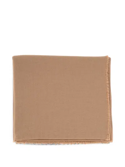 Destin Fringed Cashmere Scarf In Brown