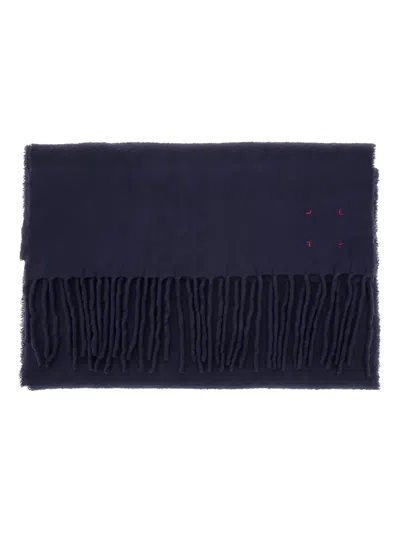 Destin Fringed Scarf In Blue