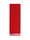 Destin Fringed Scarf In Rosso