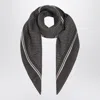 Destin Grey Wool Polkadot Bandana In Gray