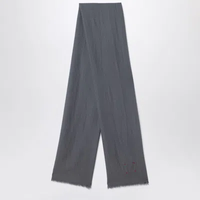 DESTIN GREY WOOL SCARF