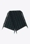Destin Hedfrith Check Wool And Cashmere Shawl In Green