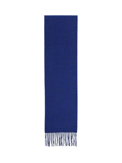 Destin Houndstooth Scarf In Blue