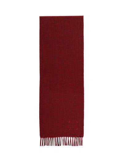Destin Checked Scarf In Red