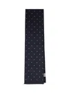Destin Houndstooth Wool Scarf - Black In Black