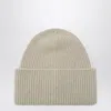 Destin Ivory Wool And Cashmere Beanie In White