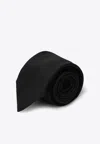 Destin Black Silk Tie In Blue