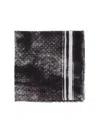 Destin Polka Dot Scarf "jil Quadra" In Black
