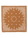 Destin Paisley-print Bandana Scarf In Brown