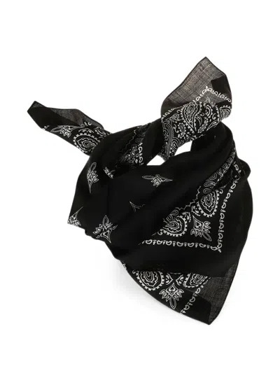 Destin Judy Paisley-print Scarf In Black