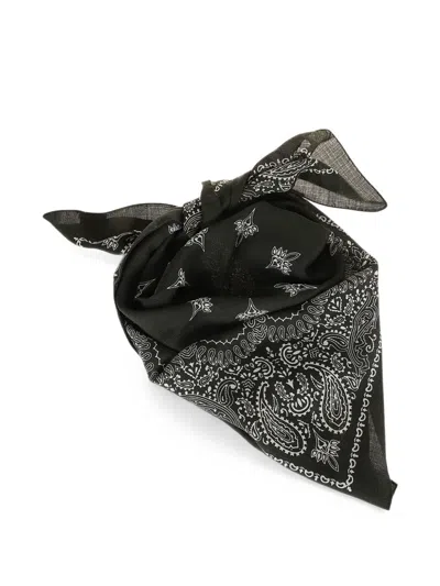Destin Judy Paisley-print Scarf In Black