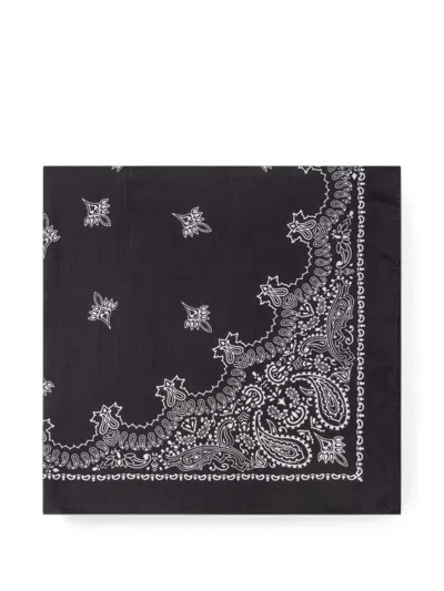 Destin Judy Paisley-print Scarf In Black