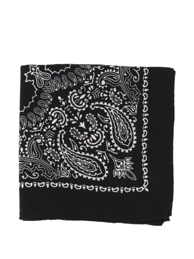Destin Judy Paisley-print Scarf In Black