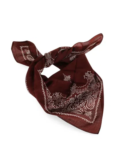 Destin Judy Paisley-print Scarf In Burgundy