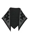 Destin Judy Triangular Scarf In Black