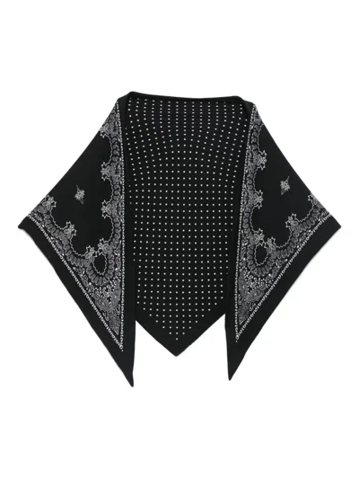 Destin Judy Triangular Scarf In Black