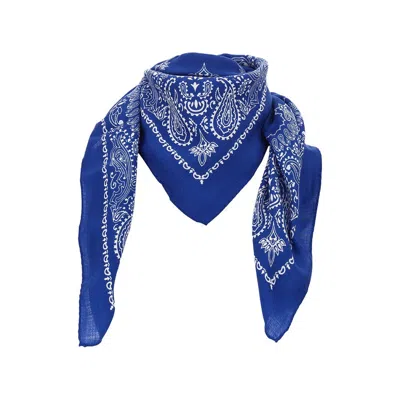 Destin 'judy' Wool Squared Scarf In Blue