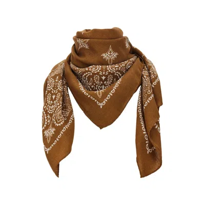 Destin 'judy' Wool Squared Scarf In Brown