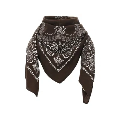 Destin 'judy' Wool Squared Scarf In Brown
