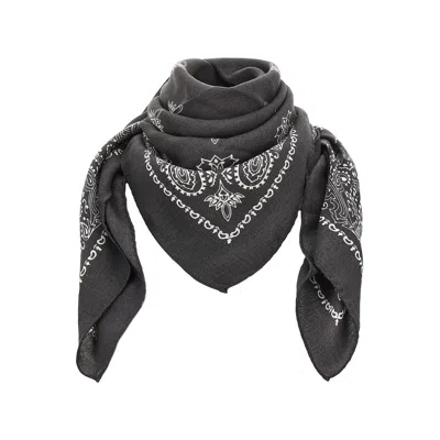Destin 'judy' Wool Squared Scarf In Grey