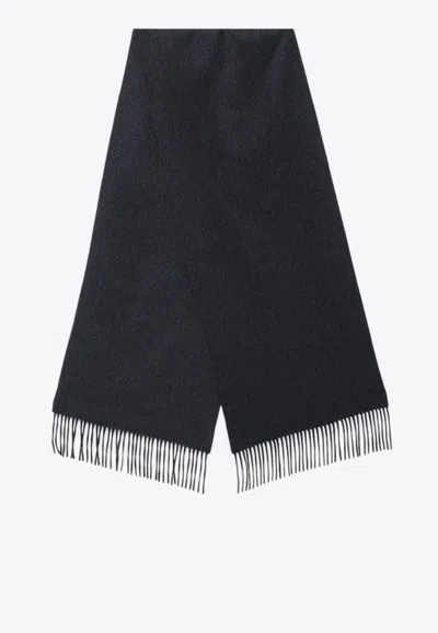 DESTIN LOGO-LABEL CASHMERE SCARF