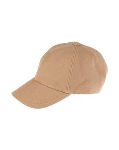 Destin Man Hat Camel Size L Wool, Cashmere In Brown