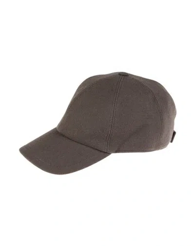 Destin Man Hat Military Green Size Xl Wool, Cashmere In Brown