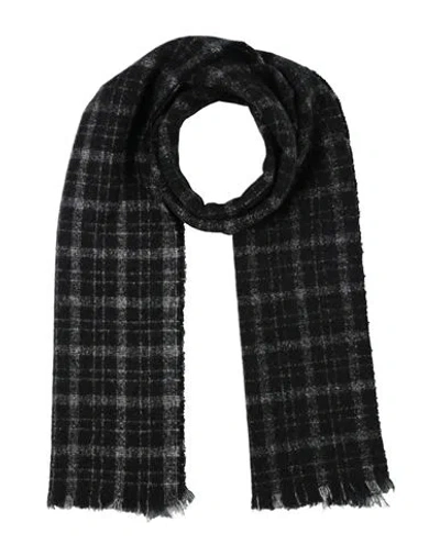 Destin Man Scarf Charcoal Size - Wool, Polyamide In Multi