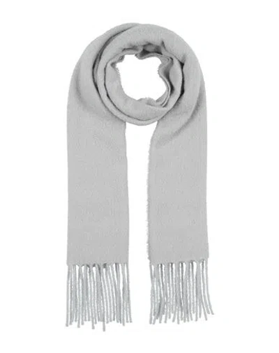 Destin Man Scarf Light Grey Size - Wool, Cashmere, Polyamide In Gray