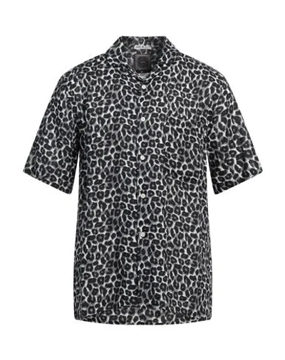Destin Man Shirt Black Size L Linen