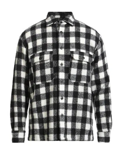 Destin Man Shirt Black Size M Wool, Polyamide, Cashmere, Silk