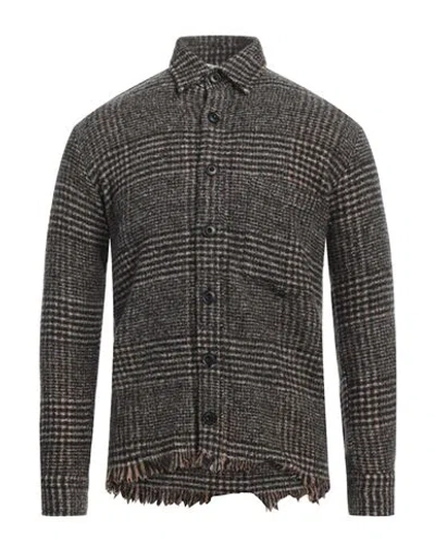 Destin Man Shirt Black Size Xs Wool, Polyamide, Cashmere, Silk