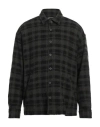 Shop Destin Man Shirt Dark Green Size L Wool, Cashmere, Polyamide