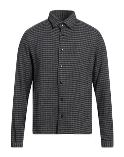 Destin Man Shirt Grey Size M Wool, Cotton
