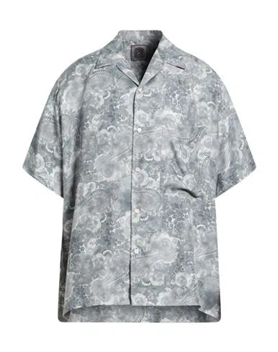 Destin Man Shirt Grey Size Xl Silk In Gray