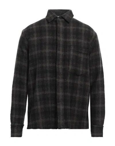 Destin Man Shirt Lead Size M Wool, Polyamide, Cashmere, Silk In Grey