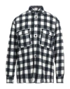 Destin Man Shirt Midnight Blue Size L Wool, Polyamide, Cashmere, Silk