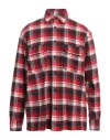 Shop Destin Man Shirt Red Size L Wool, Cashmere