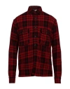 Destin Man Shirt Red Size S Wool, Polyamide, Cashmere, Silk