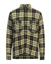 Destin Man Shirt Yellow Size L Wool, Cashmere, Polyamide