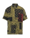 Destin Man Shirt Yellow Size M Cotton In Yellow