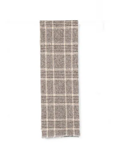 Destin Mega Wool Scarf In Brown