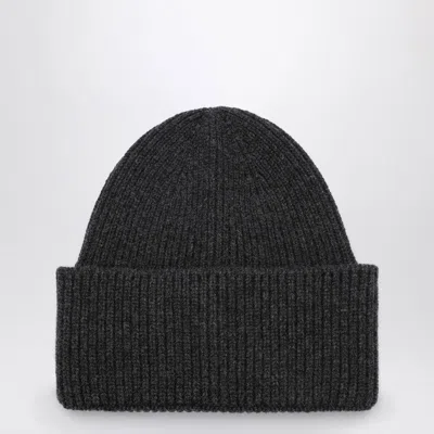 Destin Men's Anthracite Wool And Cashmere Beanie In Gray