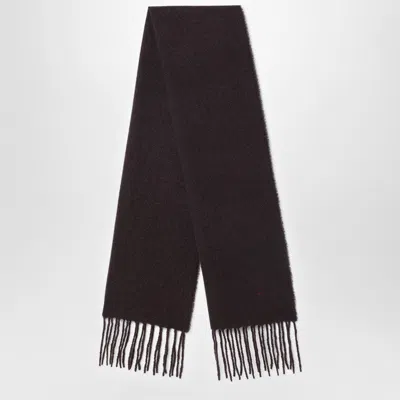 Destin Men's Ebony Brown Wool And Cahsmere Scarf