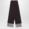 Destin Ebony Brown Wool And Cahsmere Scarf