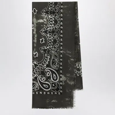 Destin Military Green Wool Jil Scarf