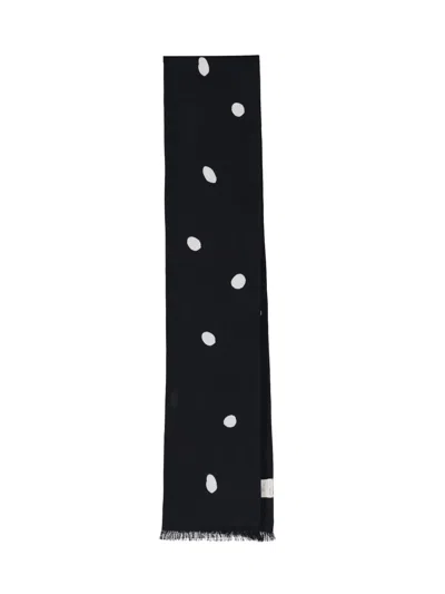Destin Mini Wool Scarf In Black