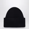 Destin Anthracite Wool And Cashmere Beanie In Blue